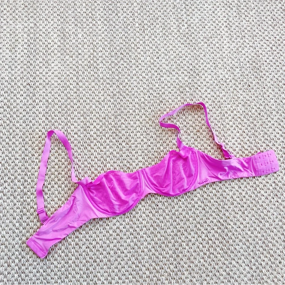 Skims No Show Unlined BALCONETTE Bra hot pink 34C women’s Like New - Picture 3 of 7